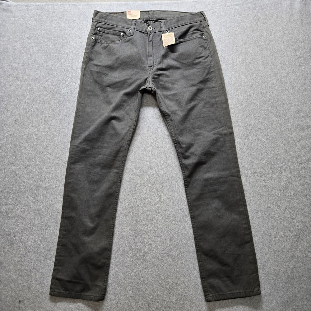 Levis 510 Skinny Fit Jeans Mens 34x30 Gray Skinny Leg Denim Pants NWT 622090035